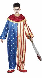 Horror Clown Halloween Kostuum Tiener, Nieuw, Verzenden
