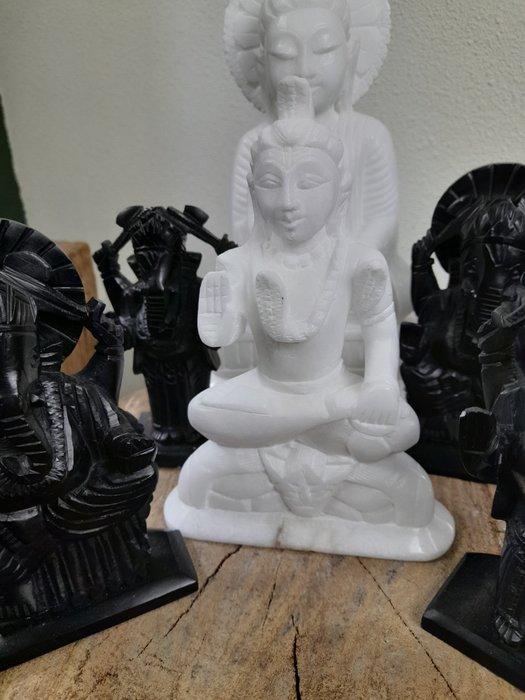 Statue, Boeddha en Hindoe beelden - 23 cm - Albâtre, Marbre, Antiek en Kunst, Kunst | Niet-Westerse kunst