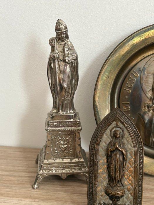 Lot religieux catholique (70) - Acier, Laiton, Métal,, Antiek en Kunst, Antiek | Boeken en Manuscripten