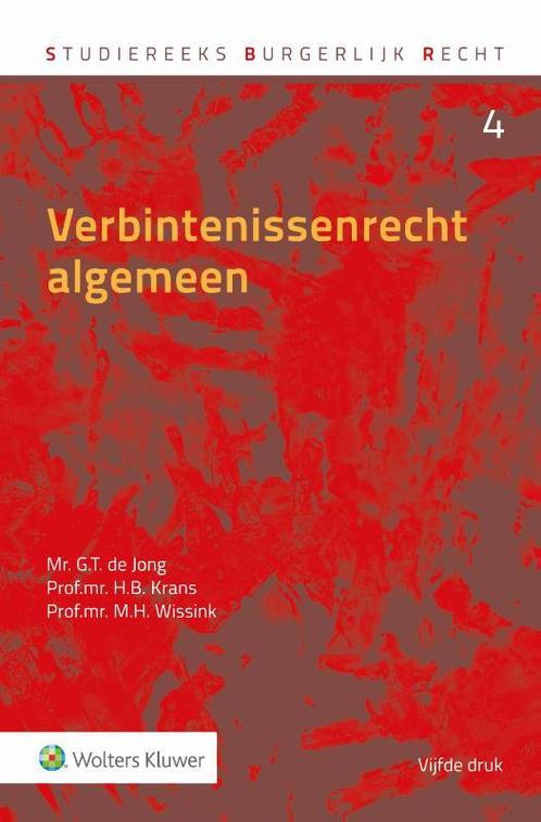 Verbintenissenrecht algemeen 9789013141542 G.T. de Jong, Boeken, Wetenschap, Gelezen, Verzenden