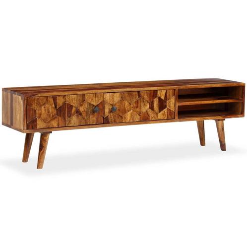 vidaXL Tv-meubel 140x30x40 cm massief sheeshamhout, Huis en Inrichting, Kasten |Televisiemeubels, Nieuw, Verzenden