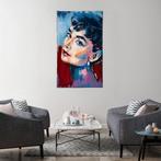 Audrey Hepburn - Een portret op gobelintapijt - 1,20 x 0,70, Antiek en Kunst, Antiek | Tapijten, Tafelkleden en Textiel