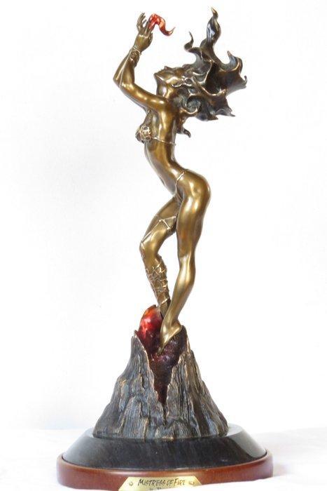 Boris - Beeld, Mistress of Fire - 2,5 kg - 33.5 cm - Brons, Antiek en Kunst, Curiosa en Brocante