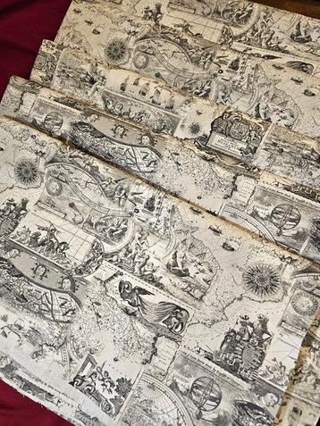 Tissu Cartes Anciennes Les Royaumes dHispanie - 300x280cm