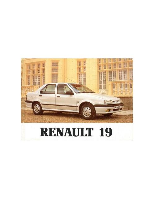 1992 RENAULT 19 INSTRUCTIEBOEKJE SPAANS, Autos : Divers, Modes d'emploi & Notices d'utilisation, Enlèvement ou Envoi