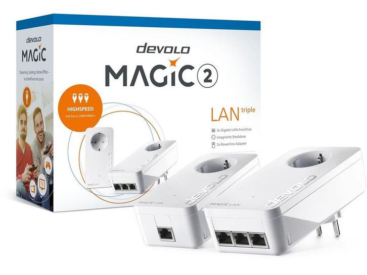 Devolo Magic 2 LAN - Starter Kit - 2400 Mbit/s Ethernet LAN, Informatique & Logiciels, Pc & Câble réseau, Envoi