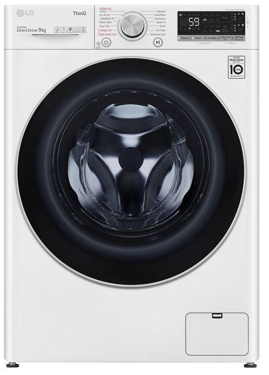 Lg F4v709wts Wasmachine 9kg 1400t, Elektronische apparatuur, Wasmachines, Ophalen of Verzenden