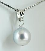 Zonder minimumprijs - Hanger - 18 karaat Witgoud Parel -