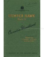 1952 HUMBER HAWK MARK IV INSTRUCTIEBOEKJE ENGELS