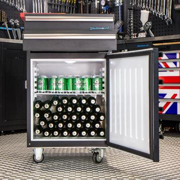 Datona Gereedschapswagen met koelkast - Datona - Mat zwart beschikbaar voor biedingen