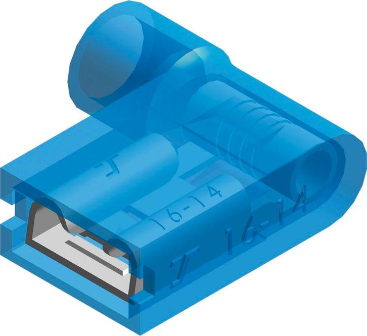 Conex Geïsoleerde Rechte Hoek Spade Connector 1.5-2.5mm² -, Doe-het-zelf en Bouw, Elektriciteit en Kabels, Verzenden