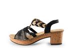 Rieker Sandalen in maat 42 Zwart | 5% extra korting, Verzenden, Zwart, Sandalen of Muiltjes, Zo goed als nieuw