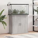 vidaXL Aquariumstandaard 81x36x73 cm bewerkt hout grijs, Dieren en Toebehoren, Vissen | Aquaria en Toebehoren, Verzenden, Nieuw