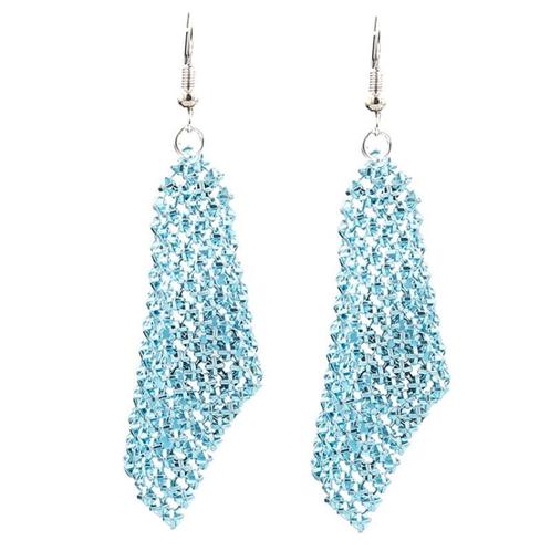 Fako Bijoux® - Oorbellen - Dansende Doekjes - Blauw, Handtassen en Accessoires, Oorbellen, Verzenden