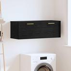 vidaXL Wandkast Zwart eiken 100 x 36.5 x 35 cm Bewerkt hout, Verzenden, Nieuw