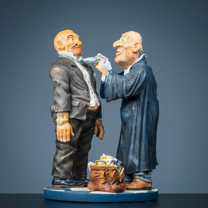 Statues: Twee advocaten beelden - Figure (2) - plastique de, Antiek en Kunst, Kunst | Designobjecten