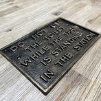Plaque - Railroad sign - Gietijzer, Antiek en Kunst