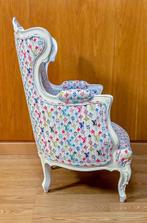 2lifeLuxury - Fauteuil - LUIS XV - Bois, Cuir synthétique