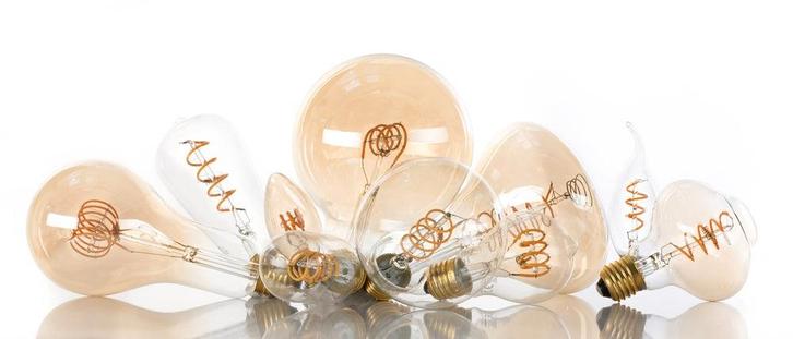 Bailey Spiraled Estelle C35 LED Filament Bougie E14 2.2W Or, Doe-het-zelf en Bouw, Bouwverlichting, Verzenden
