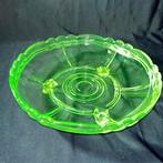 Schotel - „Twisted Rope“ - Uranglas - Art Déco Uranglas