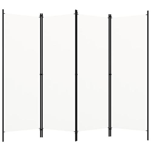 vidaXL Kamerscherm met 4 panelen 200x180 cm wit, Huis en Inrichting, Woonaccessoires | Overige, Nieuw, Verzenden