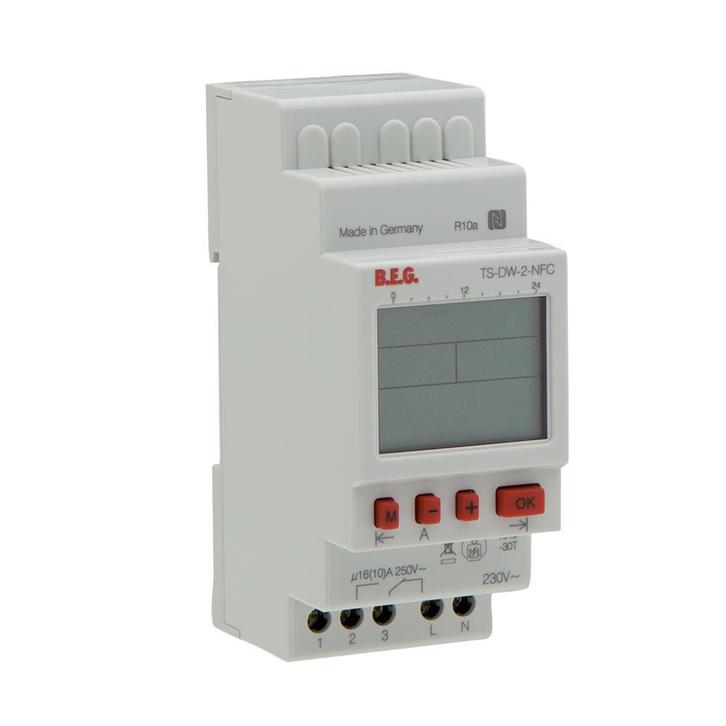 BEG NFC Schakelklok 1 kanaal TS-DW-2-NFC - 93152, Doe-het-zelf en Bouw, Elektriciteit en Kabels, Verzenden