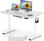 Zit sta bureau - Elektrisch - Verstelbaar - 120x60 cm - Wit, Huis en Inrichting, Bureaus, Verzenden, Nieuw
