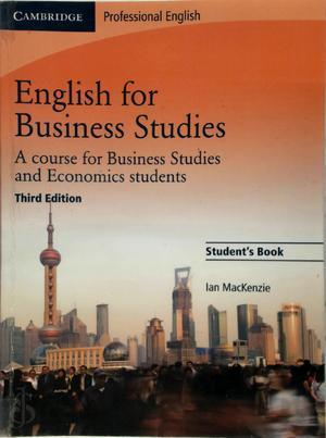 English for Business Studies Students Book, Livres, Langue | Langues Autre, Envoi