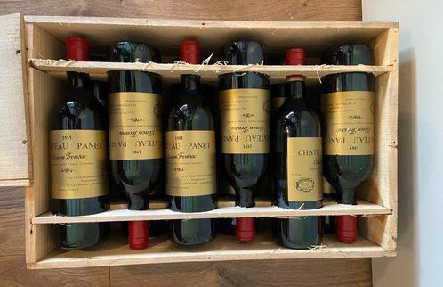 1985 Chateau Panet Canon Fronsac - Bordeaux - 12 Bouteilles, Verzamelen, Wijnen