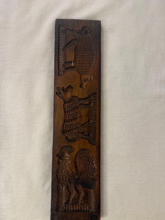 Decoratief ornament - Nederland - Speculaasplank dieren, Antiek en Kunst, Antiek | Overige Antiek