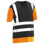 Jobman 5126 t-shirt hi-vis s noir/orange