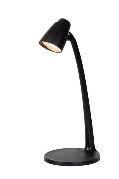 Lucide LUDO - Bureau of nachtkastlamp 4,5W 3000K Zwart, Maison & Meubles, Lampes | Lampes de table, Envoi