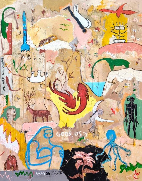 Alfonso Sánchez - La Panthère des Neiges XXL - NO Reserve, Antiek en Kunst, Kunst | Schilderijen | Modern