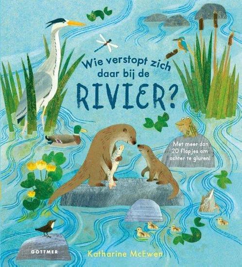 Boek: Wie verstopt zich daar bij de rivier? (z.g.a.n.), Boeken, Kinderboeken | Baby's en Peuters, Zo goed als nieuw, Verzenden