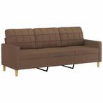 Bruine 3-zitsbank 180cm Stof | Tweede Kansje | OP = OP, Huis en Inrichting, Zetels | Zetels, Verzenden, 150 tot 200 cm, 75 tot 100 cm