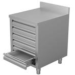 Pizzawerktafel | RVS | 6 Deegladen (EN600x400) |, Verzenden, Nieuw in verpakking