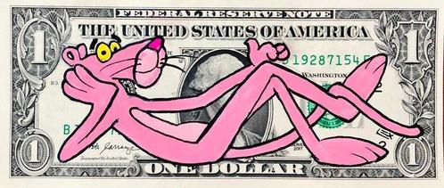 Lex (1979) - Pink Panther Dollar Bill, Antiek en Kunst, Kunst | Schilderijen | Modern