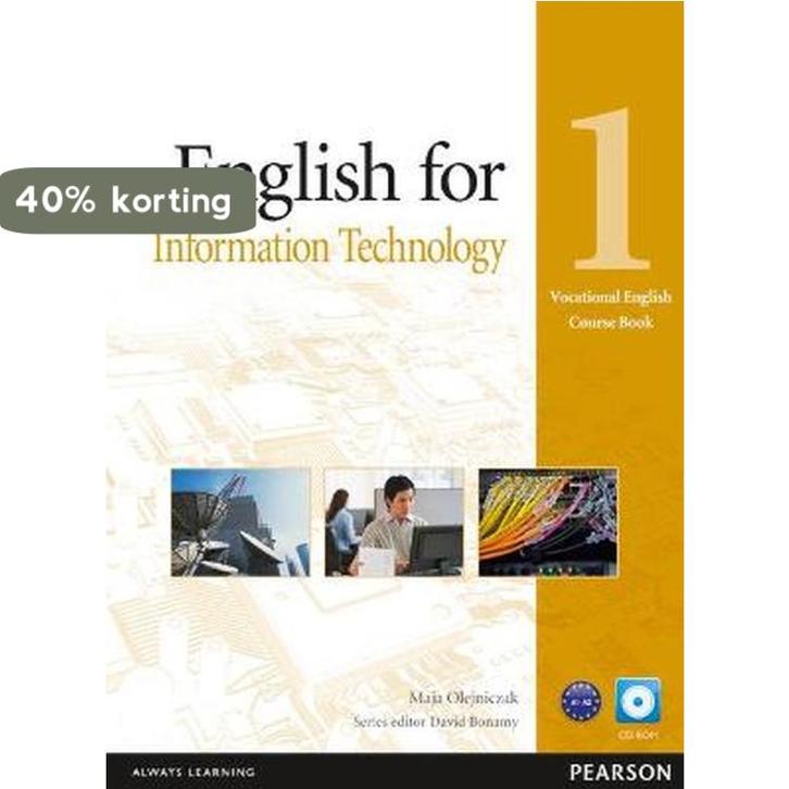 English for Information Technology 1 Course Book (Vocational, Boeken, Overige Boeken, Zo goed als nieuw, Verzenden
