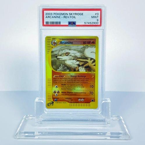 Arcanine Reverse Foil - Skyridge 3/144 Graded card - PSA 9, Hobby en Vrije tijd, Verzamelkaartspellen | Pokémon