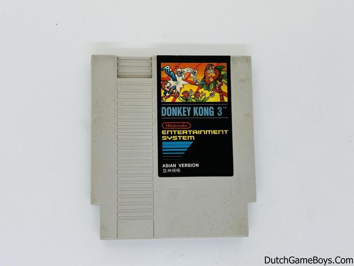 Nintendo Nes - Donkey Kong 3 - Asian Version, Games en Spelcomputers, Games | Nintendo NES, Gebruikt, Verzenden