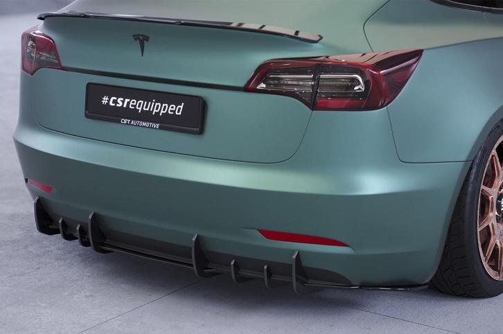 Race diffuser / achterskirt voor Tesla Model 3 HA412-B, Auto-onderdelen, Carrosserie, Nieuw, Verzenden