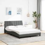 vidaXL Bedframe zonder matras Hanko stof donkergrijs, Verzenden, Nieuw