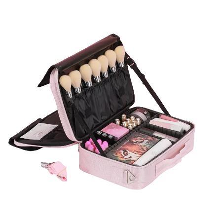 Make Up Koffer - Roze Cosmetica Koffer - 35x23,5x12cm - Visa, Collections, Collections Autre, Envoi