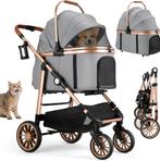 Hondenbuggy - Inklapbare - Hondenwagen - Hondenkar - Grijs -, Dieren en Toebehoren, Verzenden, Nieuw