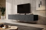 Meubella TV-Meubel Calabas grijs 200 cm hangend, Huis en Inrichting, Kasten |Televisiemeubels, Overige materialen, Verzenden, Nieuw
