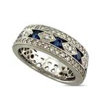 Bague - 18 carats Bague bande en or blanc 18 carats, Handtassen en Accessoires, Ringen, Nieuw