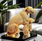 Figure - Golden panters pantere dorate - Résine
