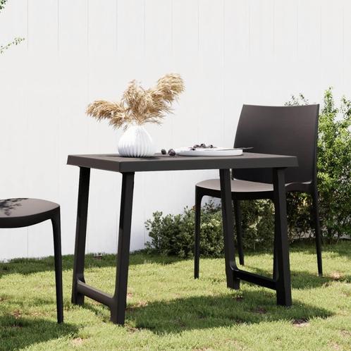 vidaXL Campingtafel hout-look 79x56x64 cm PP, Tuin en Terras, Tuintafels, Nieuw, Verzenden