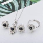 Zonder minimumprijs - 3-delige sieradenset - 18 karaat