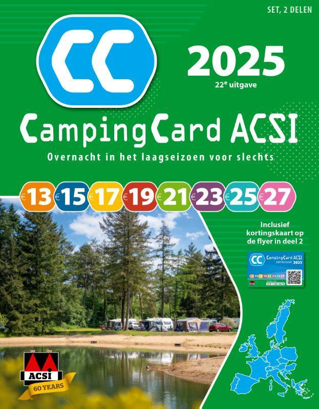 CampingCard ACSI 2025 (set) / ACSI Campinggids 9789493182721, Livres, Guides touristiques, Envoi